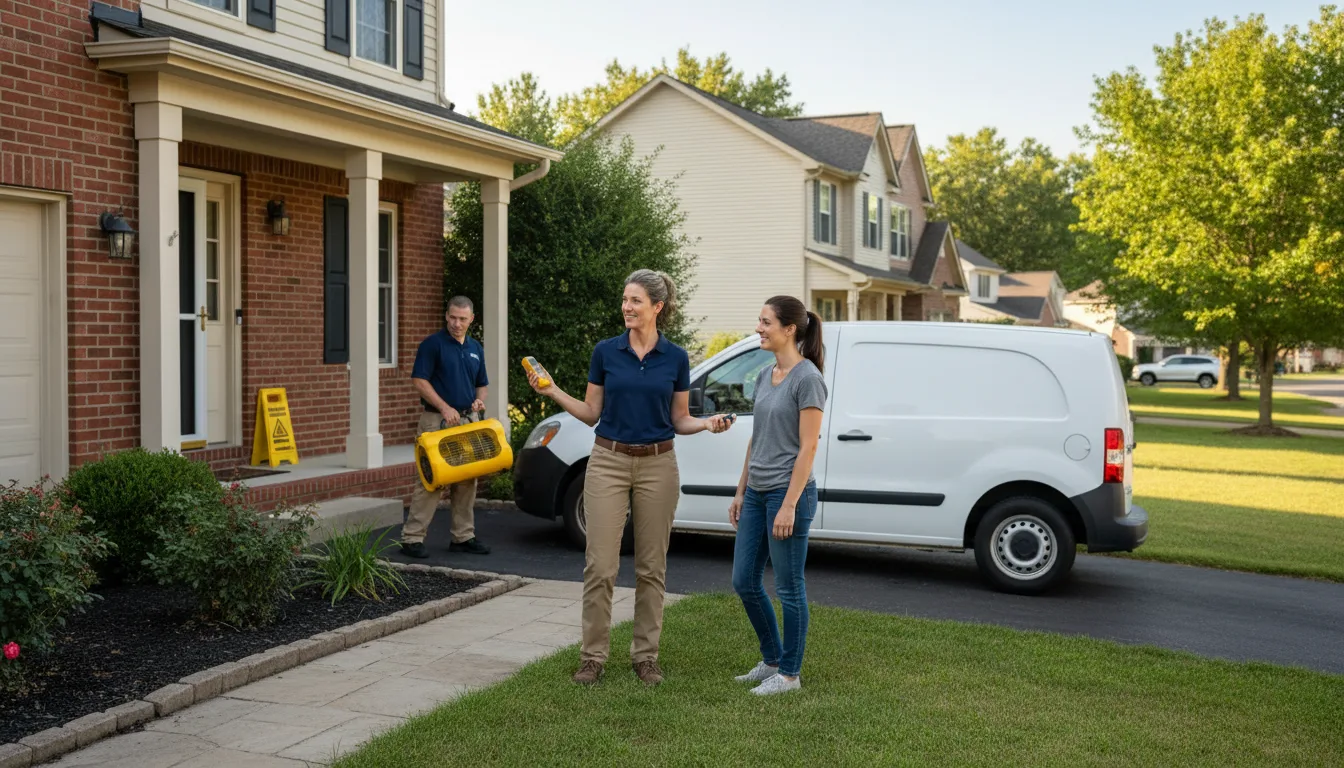 Residential water damage restoration in Parlin, NJ